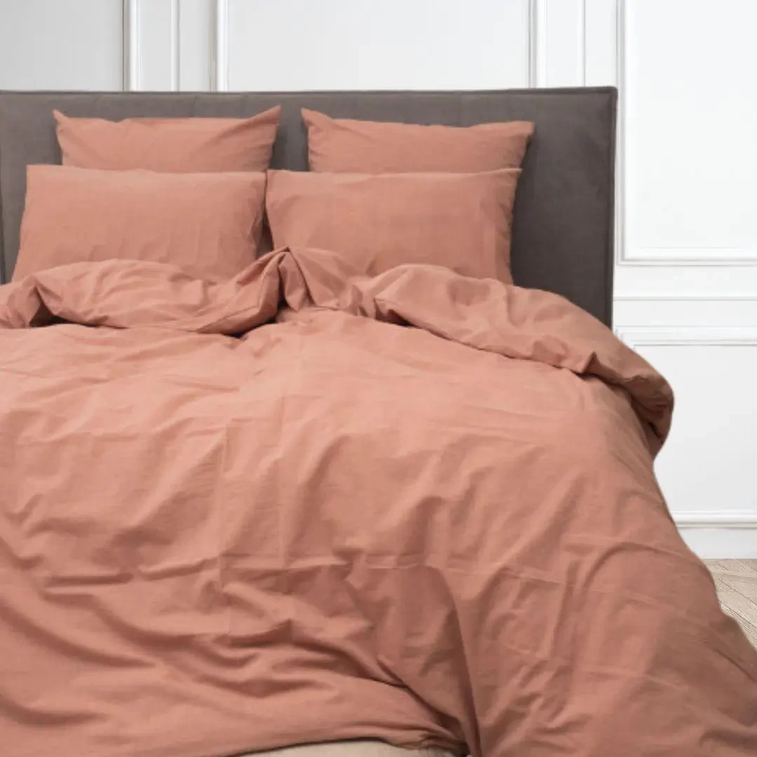 Підковдра односпальна поплін Lux 135х215 см Бежевий (2218486328)