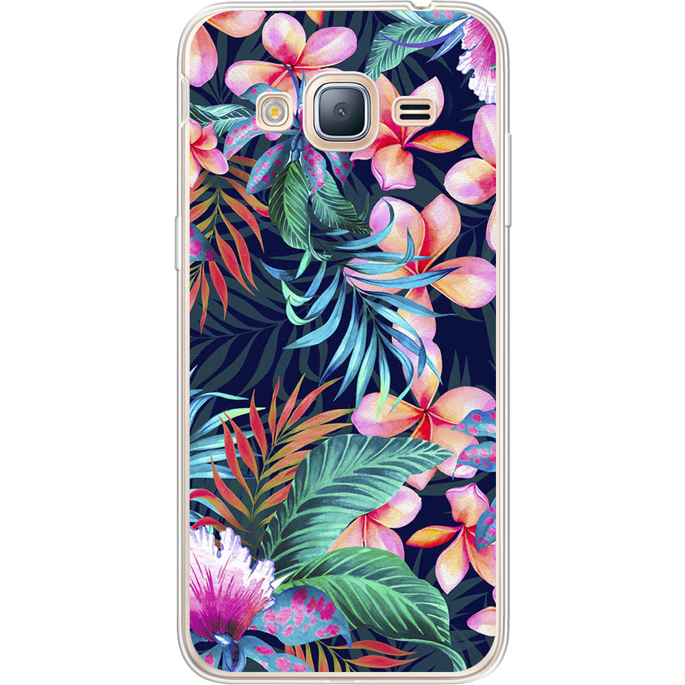Чехол BoxFace Samsung J320 Galaxy J3 flowers in the tropics Прозрачный силикон (24962-up1971-24962)