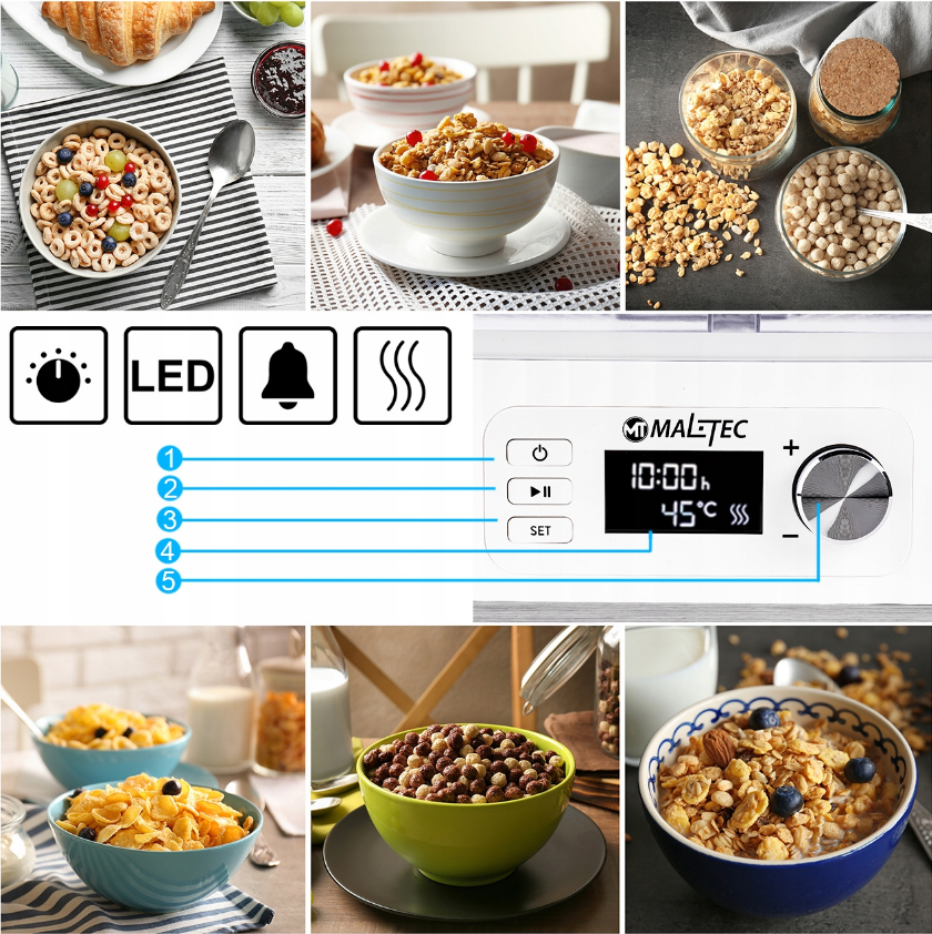 Сушарка для фруктів та овочів Maltec 450 Вт (1926238672) - фото 8 Сушарка для фруктів та овочів Maltec 450 Вт (1926238672) - фото 8