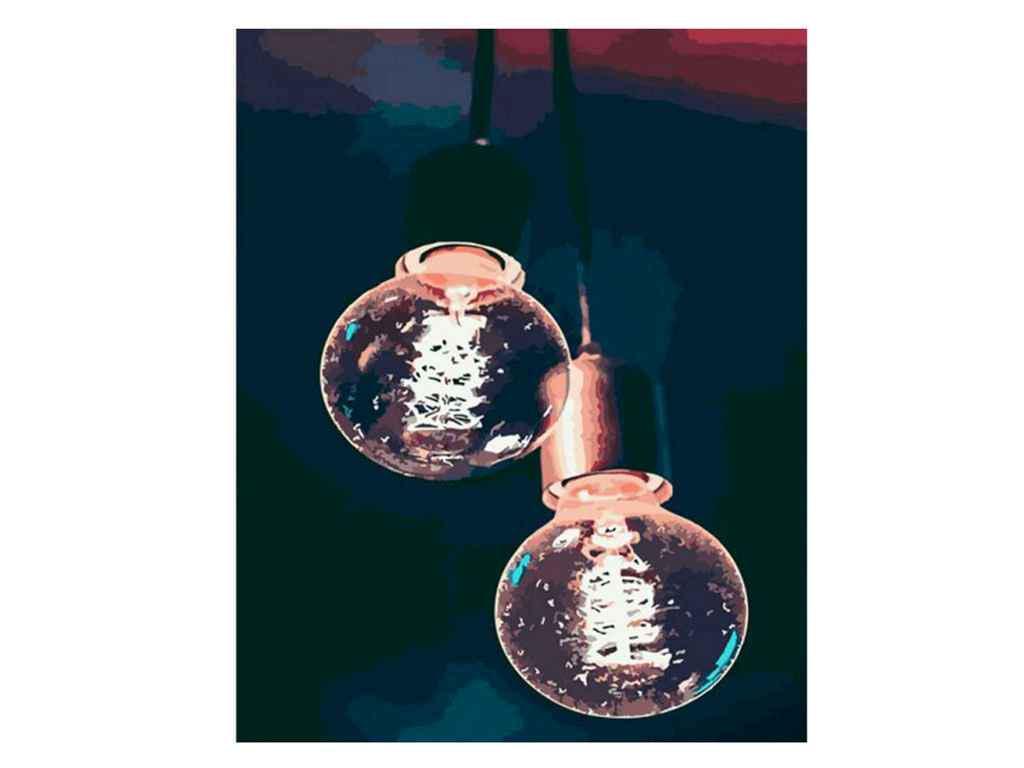 Картина по номерам Strateg Лампы 40х50 см (GS877)