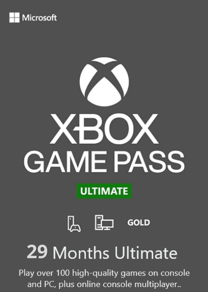 Электронный код/подписка Xbox Game Pass Ultimate 29 месяцев Xbox One/Series для всех регионов и стран (83297443)