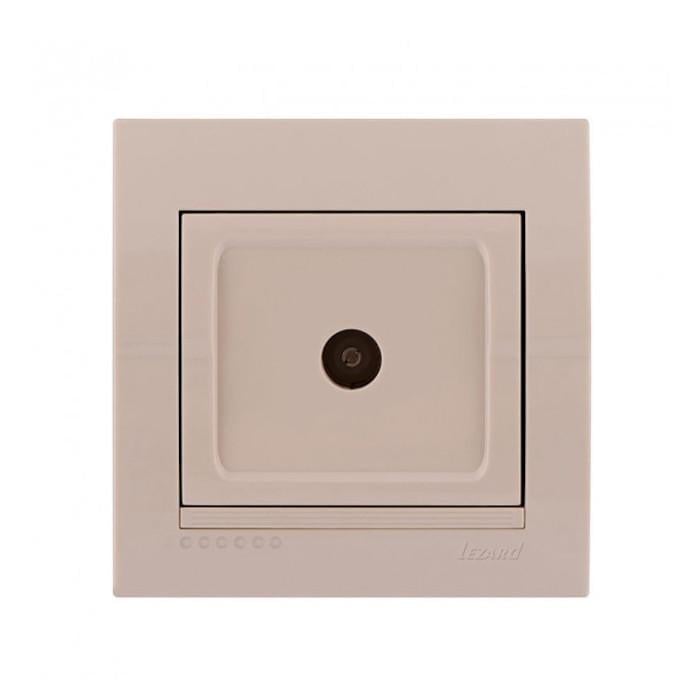 Розетка ТВ проходная Lezard Deriy Кремовый