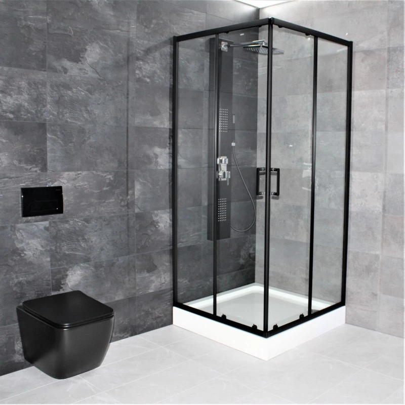 Унитаз подвесной Dusel Cubis DWHT10201030RВ с сиденьем Slim Soft-Close Black Matt (810302) - фото 4