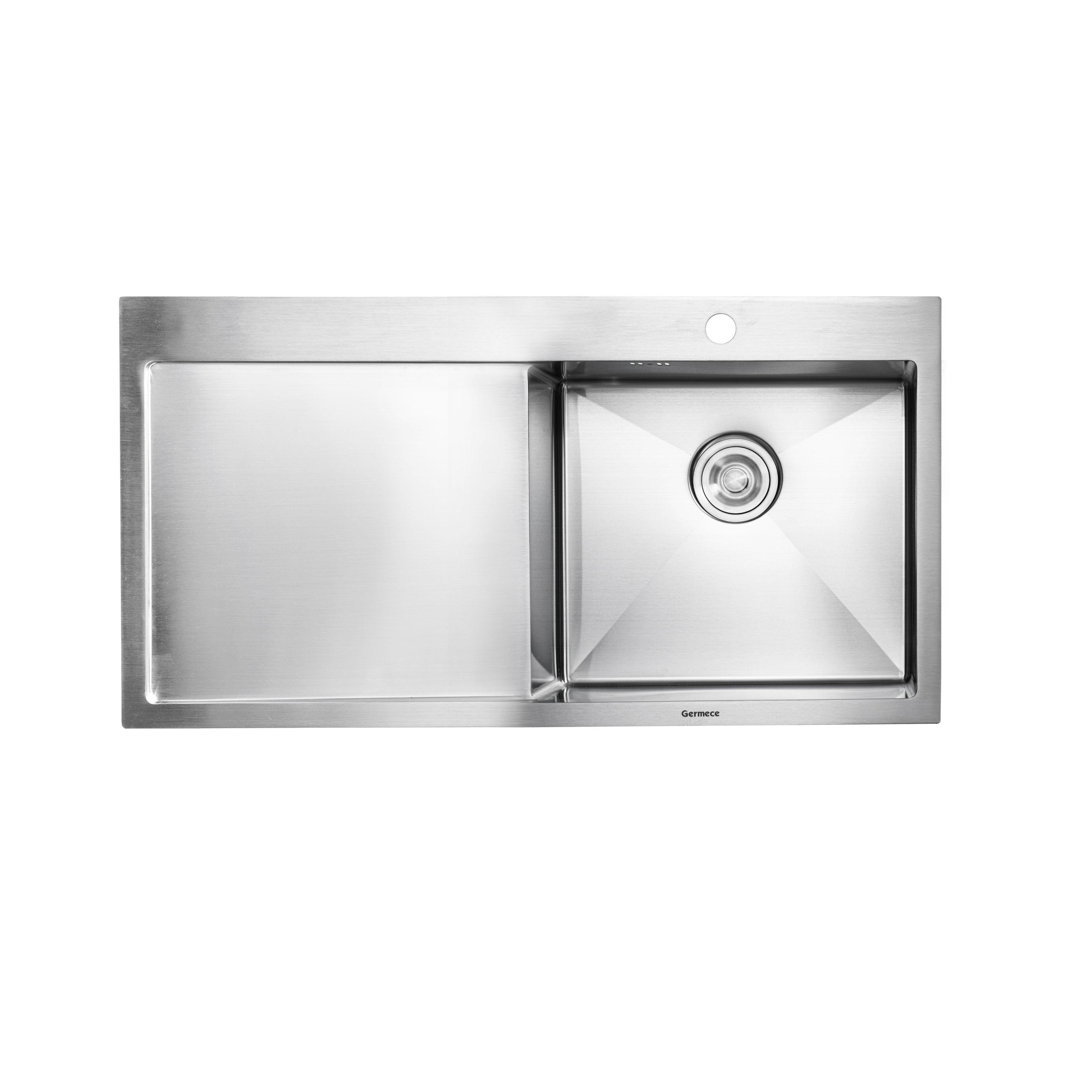 Мойка кухонная Platinum PLS-A26089 прямоугольная из нержавеющей стали 1000x500 мм (152519)