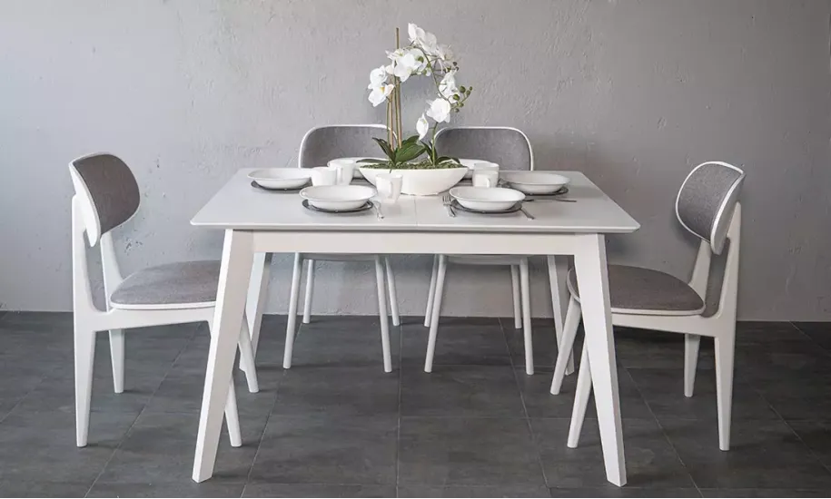 Стіл розкладний Мілан з масиву дерева 1100/1400x700x750 мм Білий (735346) - фото 9 Стіл розкладний Мілан з масиву дерева 1100/1400x700x750 мм Білий (735346) - фото 9