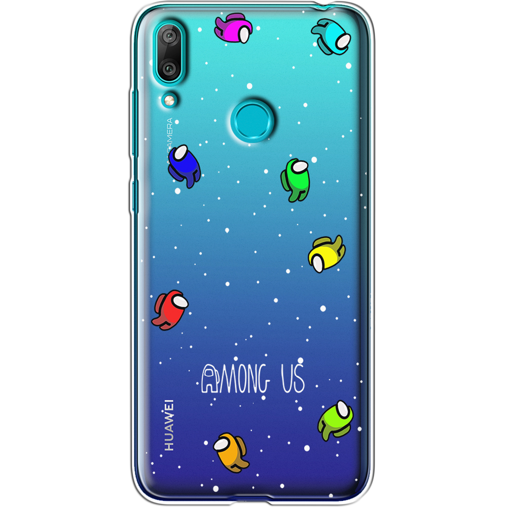 Чохол Boxface Huawei Y7 2019 Among Us Invisible Прозорий силікон (36044-bk76-36044)