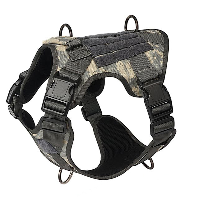 Нашийник для собак Baskor тактичний жилет з ручкою L 74-91 см Камуфляж