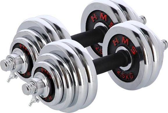 Гантели HMS STC30 хром 2х15 кг (389748)