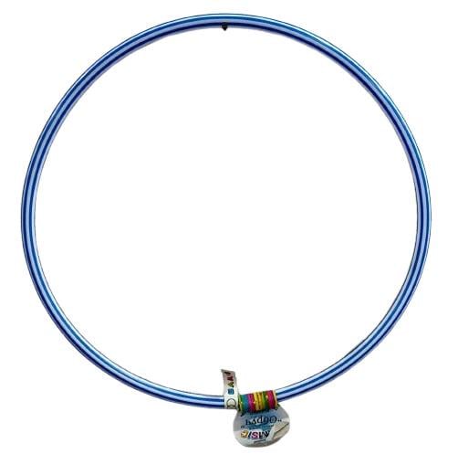 Обруч гімнастичний малий Bamsic Зебра 68 см Блакитний (0173)