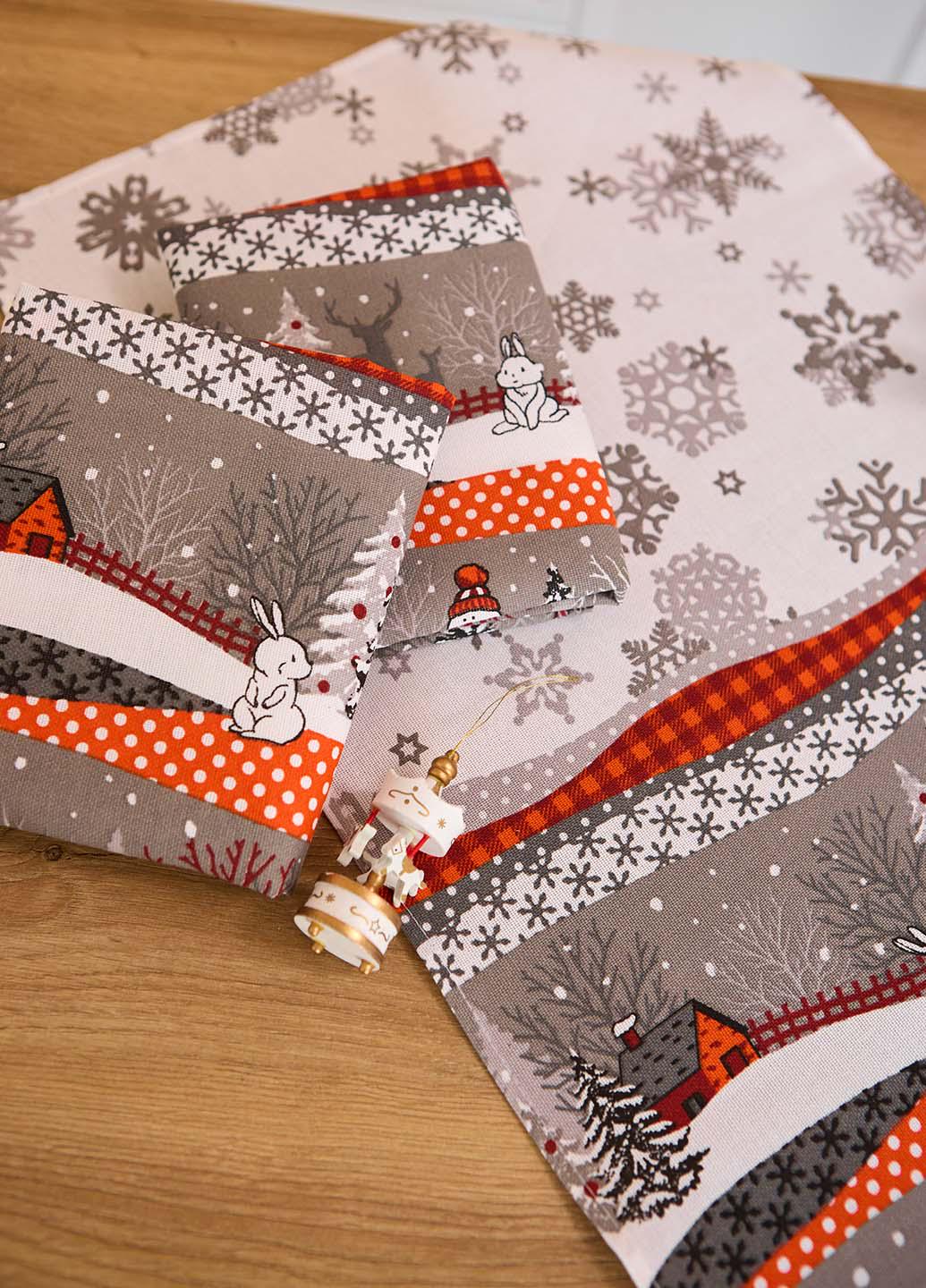 Кухонний рушник Сніговик 75х40 см - фото 2 Кухонний рушник Сніговик 75х40 см - фото 2