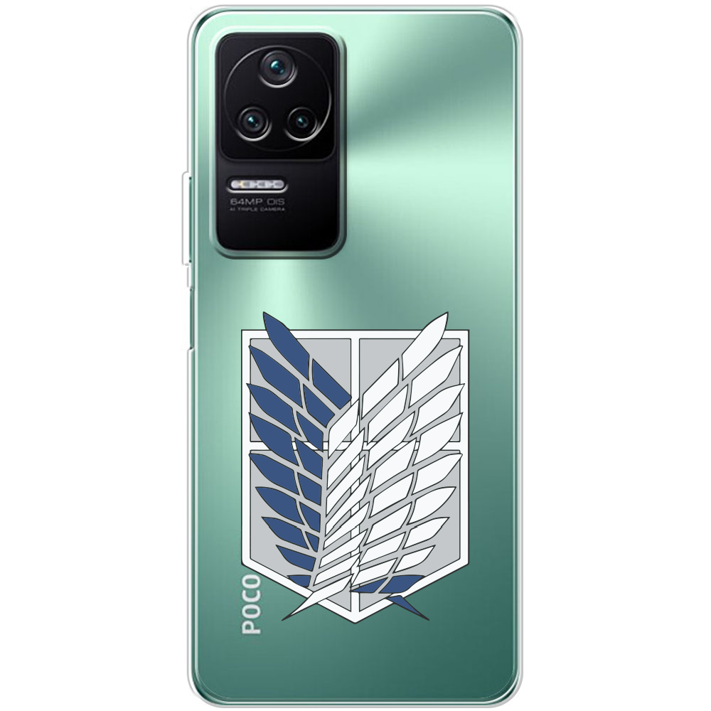 Чохол BoxFace Xiaomi Poco F4 Атака Титанів Крила Свободи Прозорий силікон (44474-bk88-44474)