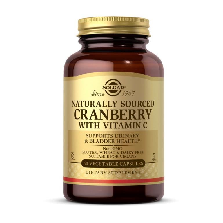 Клюква с витамином C 50:1 Solgar Naturally Sourced Cranberry with Vitamin C 60 вер. капс.