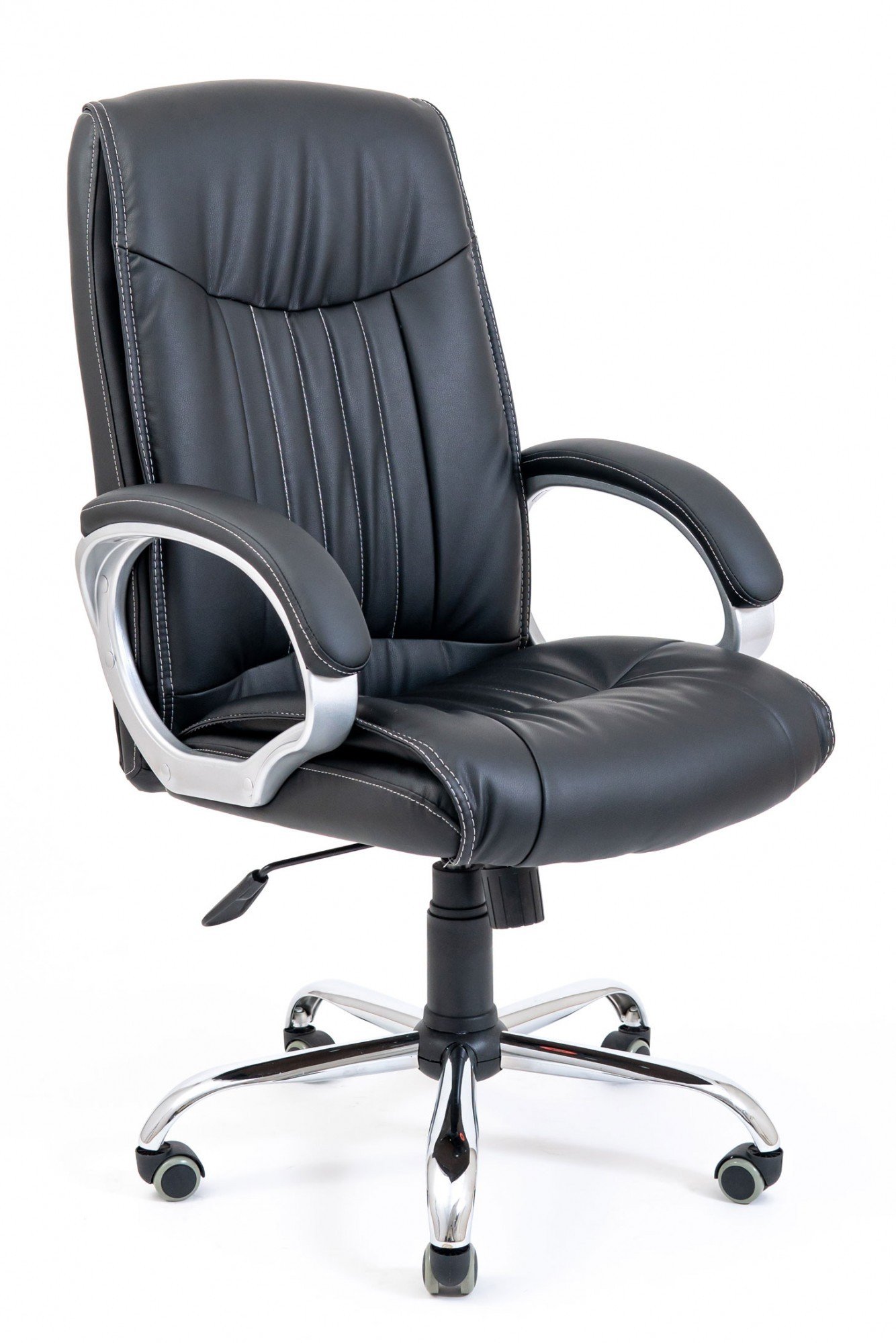 Офисное кресло руководителя Richman Франкфурт Fly 2300 Хром М1 Tilt Черный