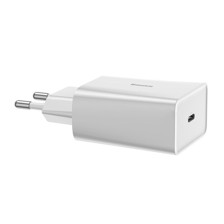 Сетевое зарядное устройство Baseus Speed Mini PD Single Type-C Quick Charger 18Вт EU White