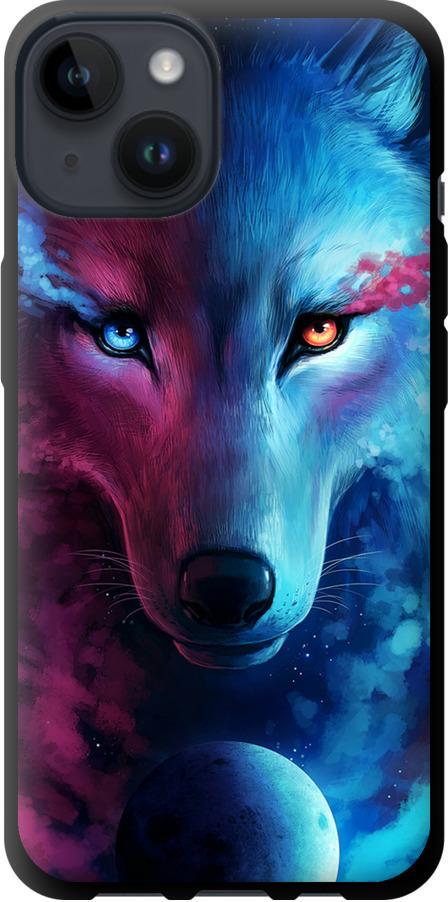 Чехол на iPhone 14 Арт-волк (3999b-2648-42517)