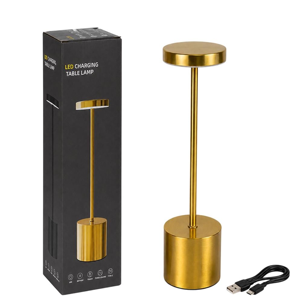 Лампа настольная на аккумуляторе AD26-47/LED 34 см сенсорное управление/USB Золотистый (37-126161) Лампа настольная на аккумуляторе AD26-47/LED 34 см сенсорное управление/USB Золотистый (37-126161)