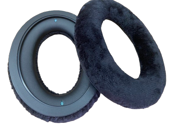 Амбушюры велюровые Sennheiser HD515/HD518/HD555/HD558/HD559/HD595/PC360 Black