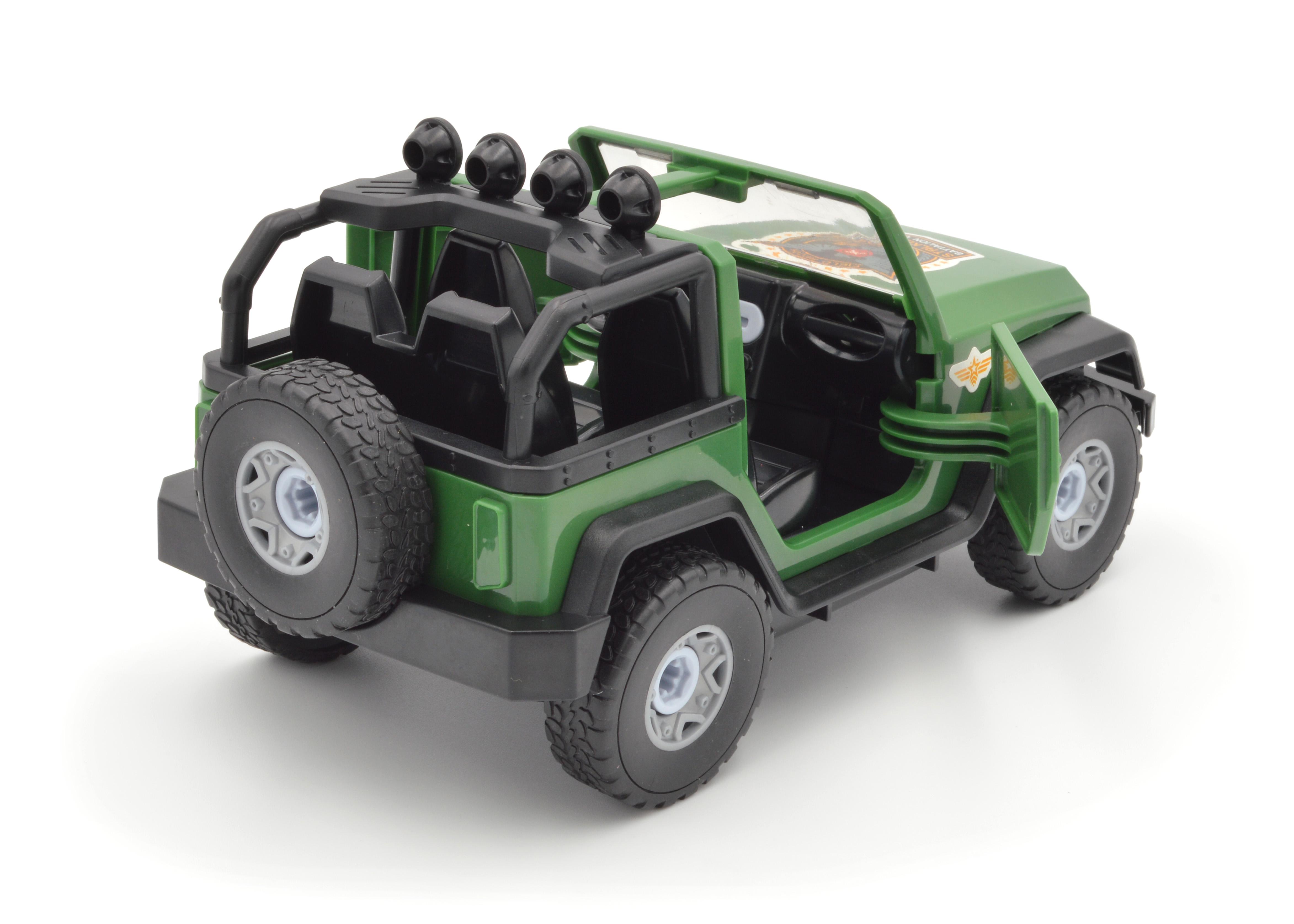 Конструктор Джип 1377 зі світловими та звуковими ефектами Зелений - фото 4
