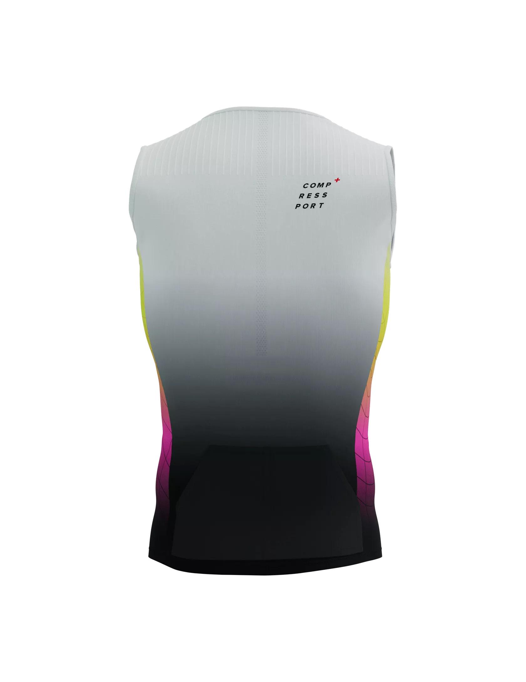 Майка чоловіча Compressport Tri Postural Aero Tank Top M Safe Yellow/Neo Pink - фото 5