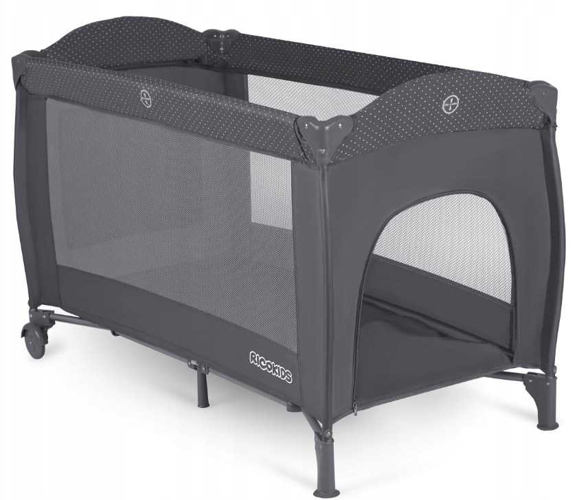 Манеж-кроватка Rickokids 65x125 см Темно-серый (11917013)