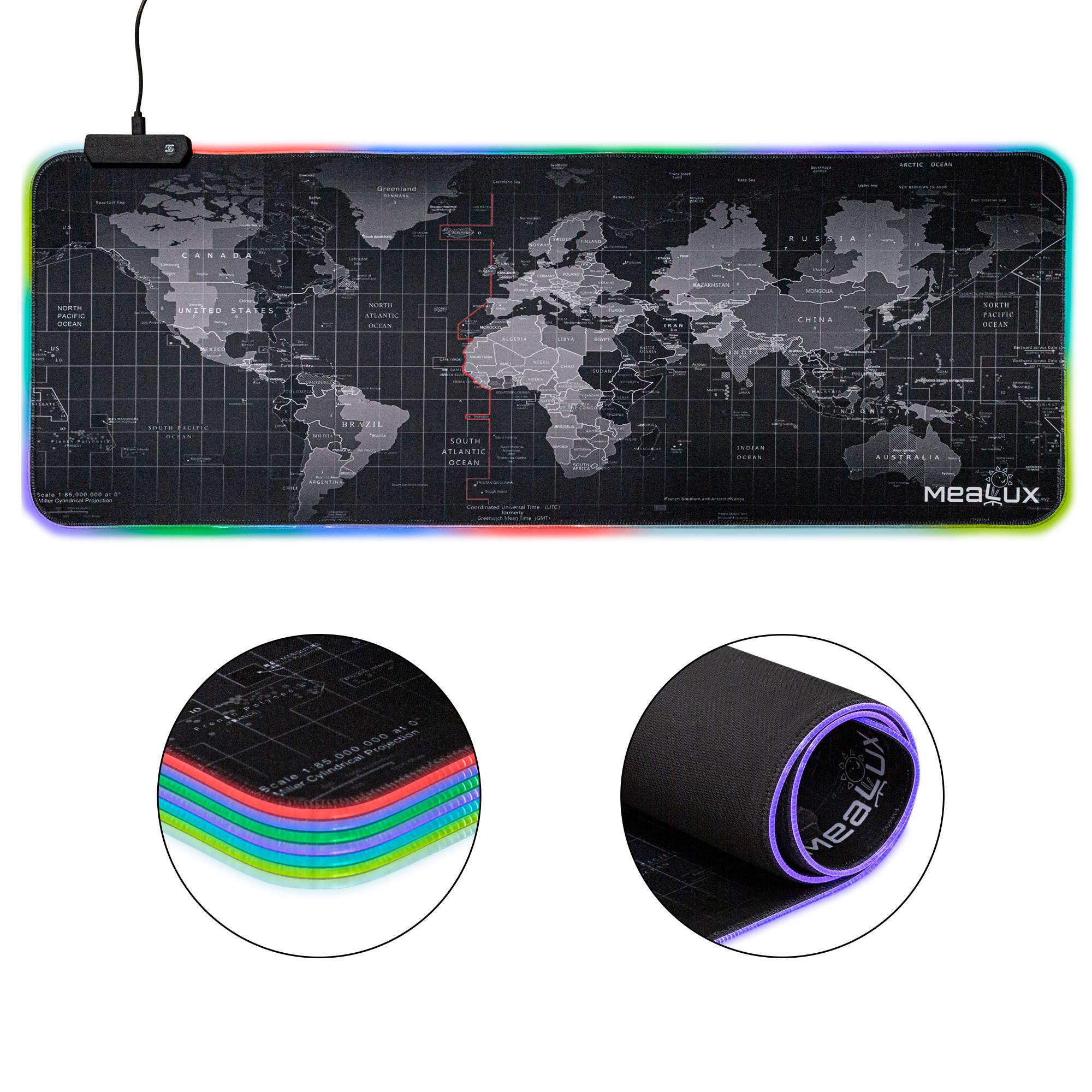 Килимок для миші Mealux RGB V02 з підсвіткою ігровий 800x300x4 мм Black - фото 3 Килимок для миші Mealux RGB V02 з підсвіткою ігровий 800x300x4 мм Black - фото 3