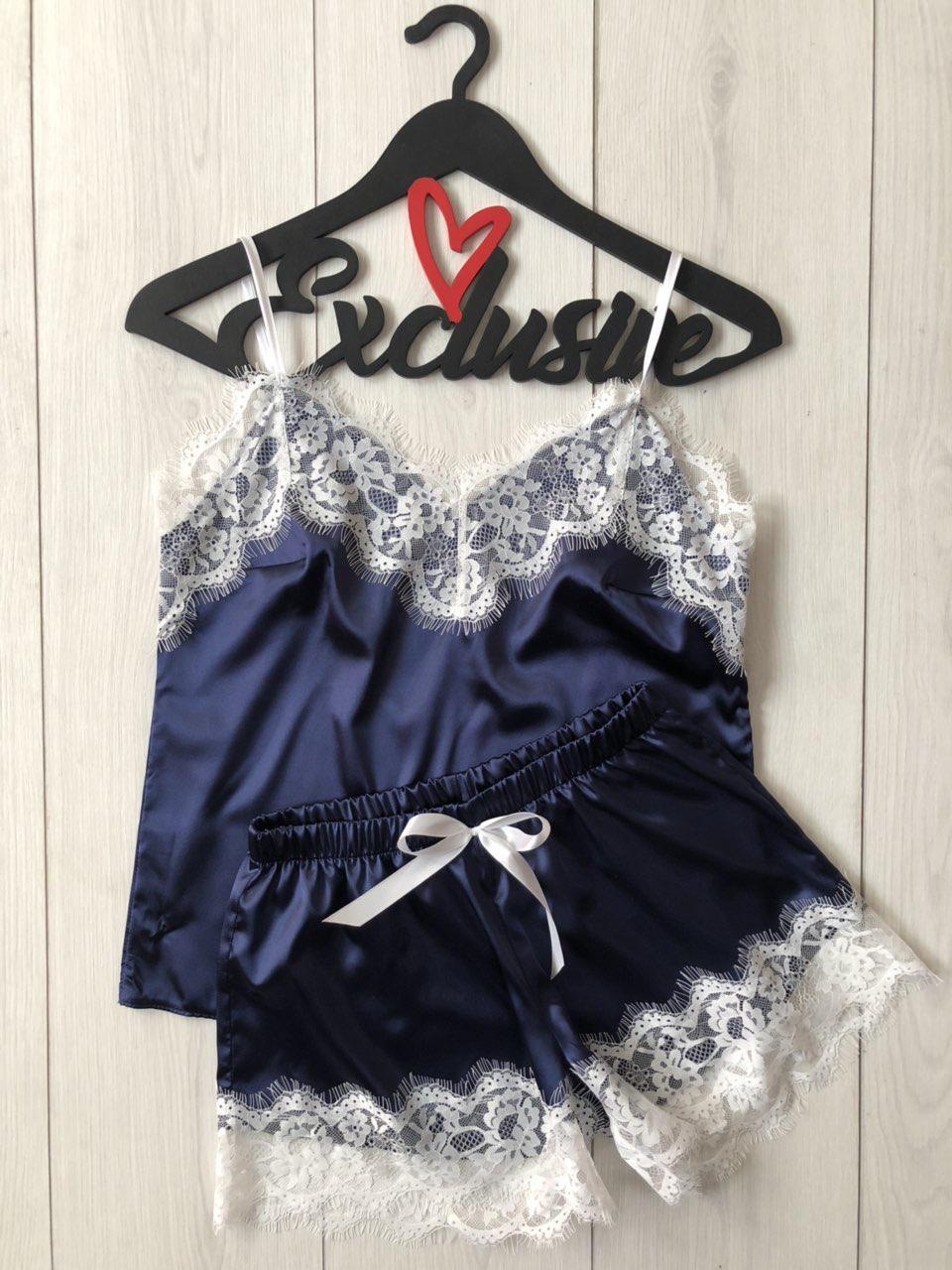 Пижама Шарлотта Fashions р. 44-46 Синий (674-на) - фото 3 Пижама Шарлотта Fashions р. 44-46 Синий (674-на) - фото 3