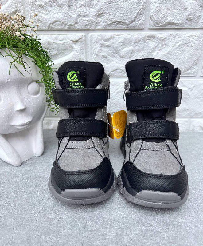 Черевики-сноубутси для хлопчика Clibee 1328 р. 32 20,8 см Сірий (1328-2) - фото 2 Черевики-сноубутси для хлопчика Clibee 1328 р. 32 20,8 см Сірий (1328-2) - фото 2