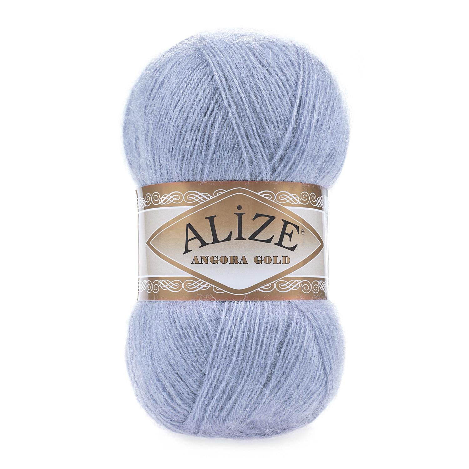 Пряжа Alize Angora Gold 40 Голубой (6274)