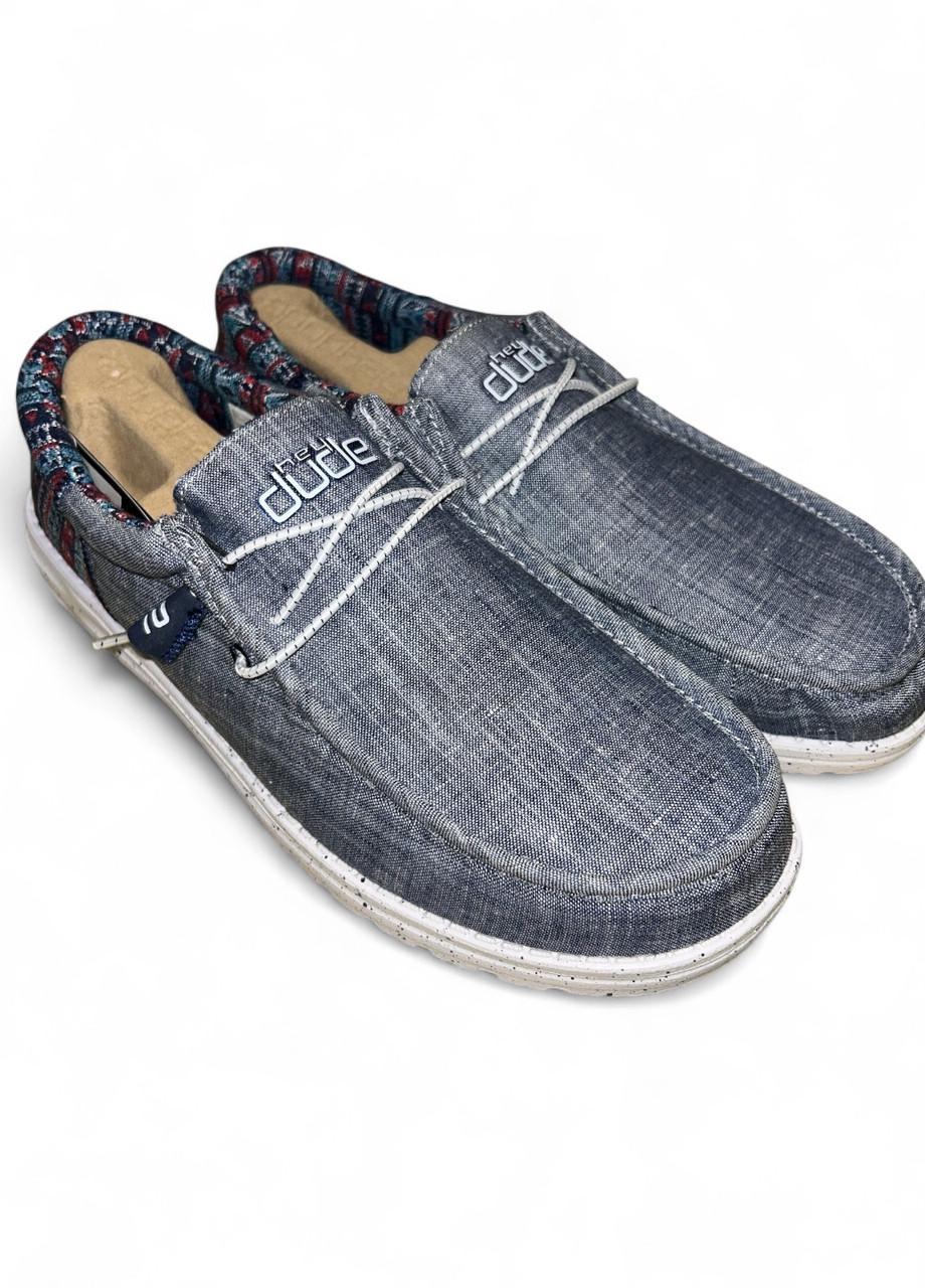 Мокасины мужские Hey Dude Wally Funk 110412560 р. 44 28 см Синий (2772085974)
