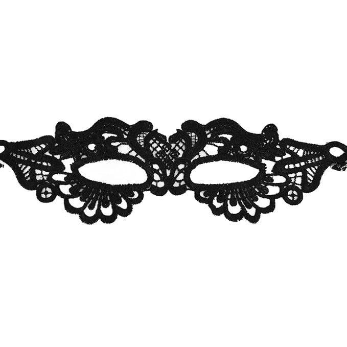 Маска для глаз женская маскарадная на завязках Черный (3000003844) - фото 9 Маска для глаз женская маскарадная на завязках Черный (3000003844) - фото 9