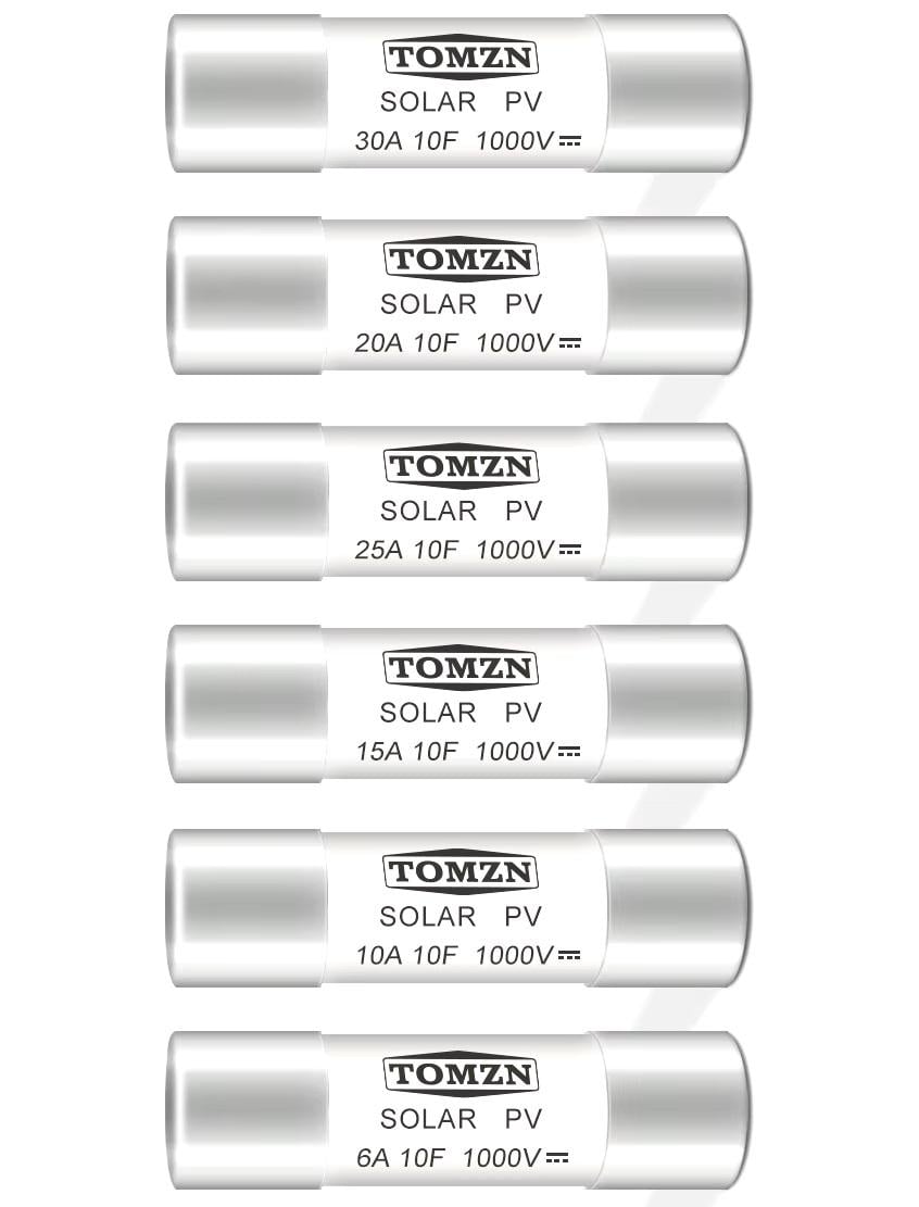 Предохранитель TOMZN 30A 1000V 10x38мм PV класс gPV плавкий цилиндрический для солнечных панелей Solar FUSE 1038 PV систем (22120343) - фото 4