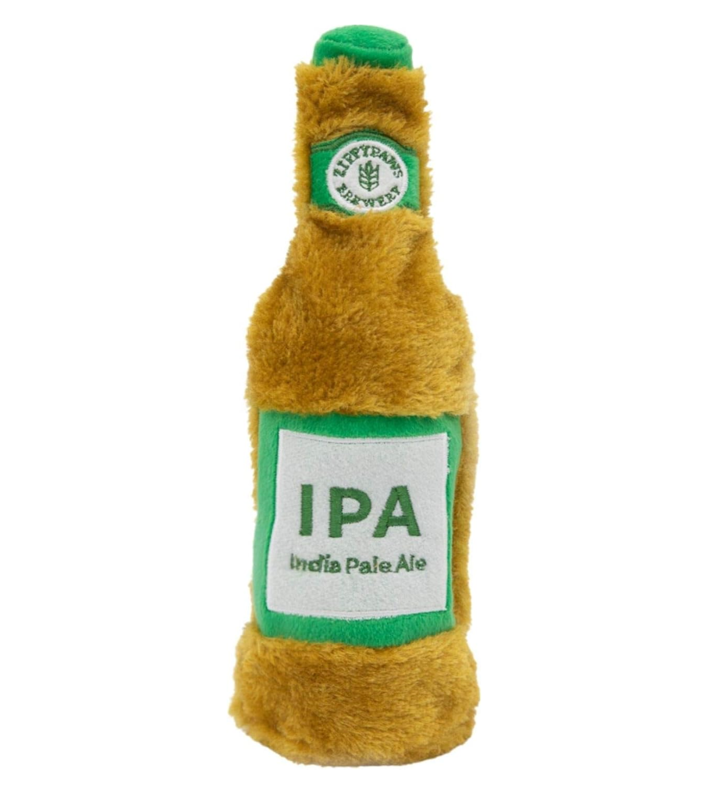 Іграшка для собак ZippyPaws Happy Hour Crusherz IPA без наповнювача зі скрипуном та пляшкою