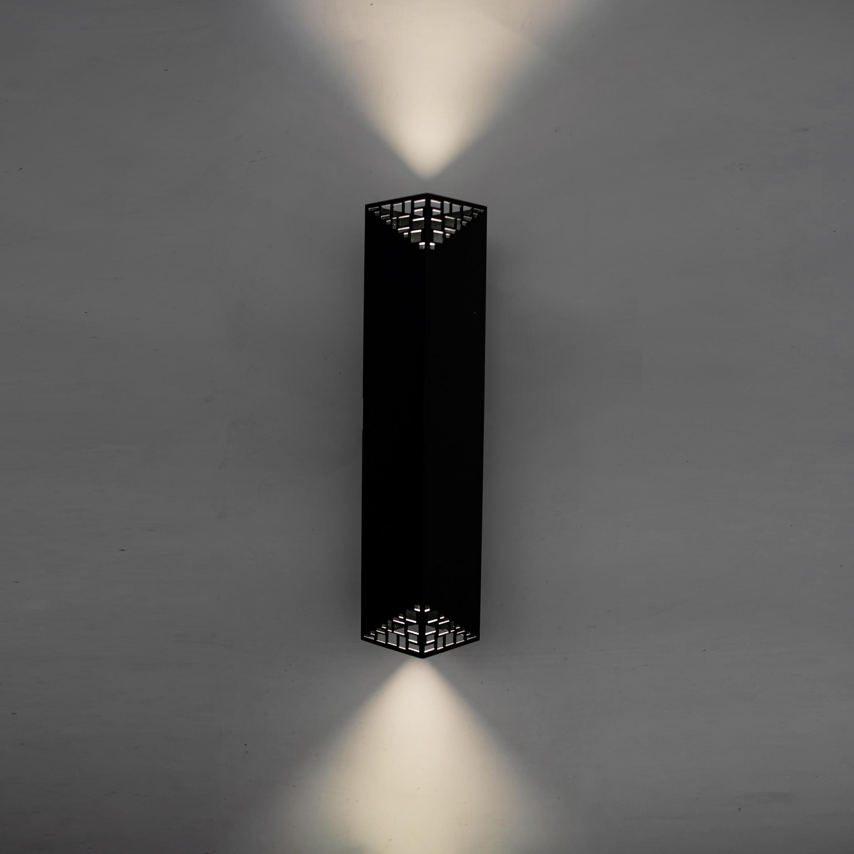 Светильник настенный MSK ELECTRIC Mystery Е27 NL 2780 BK под две лампы (86859)