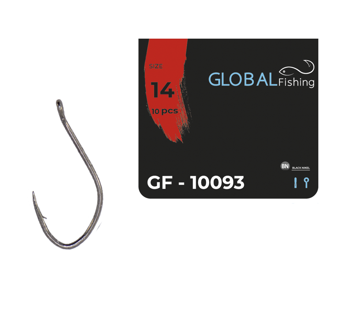 Крючок Global Fishing GF-10093 №14 (1646887669)