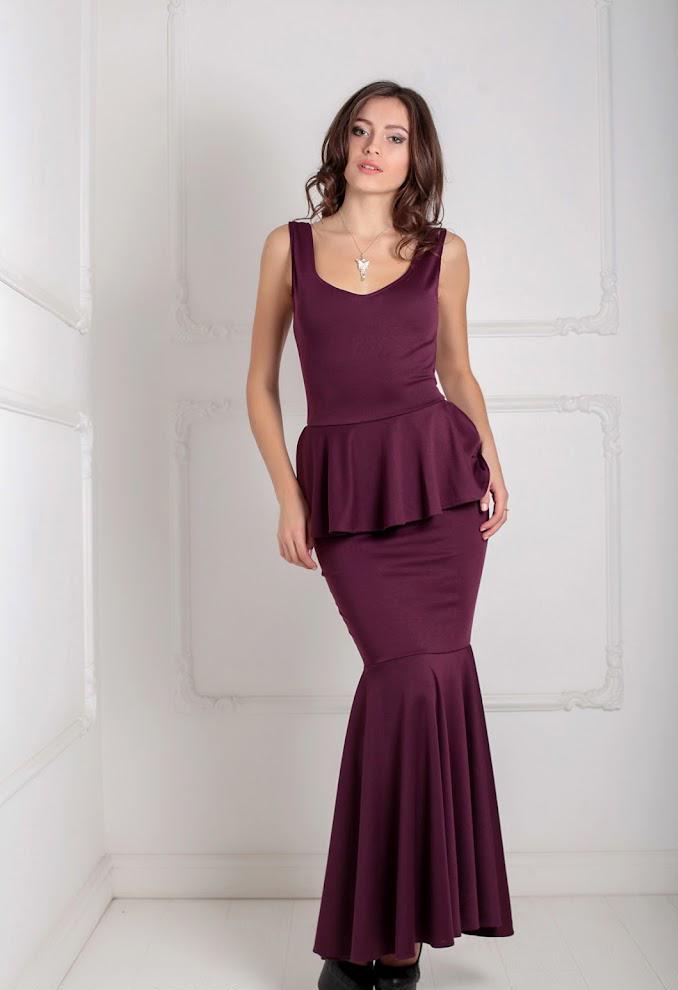 Платье женское Podium Andrea 20932-BORDO XXL Бордовый