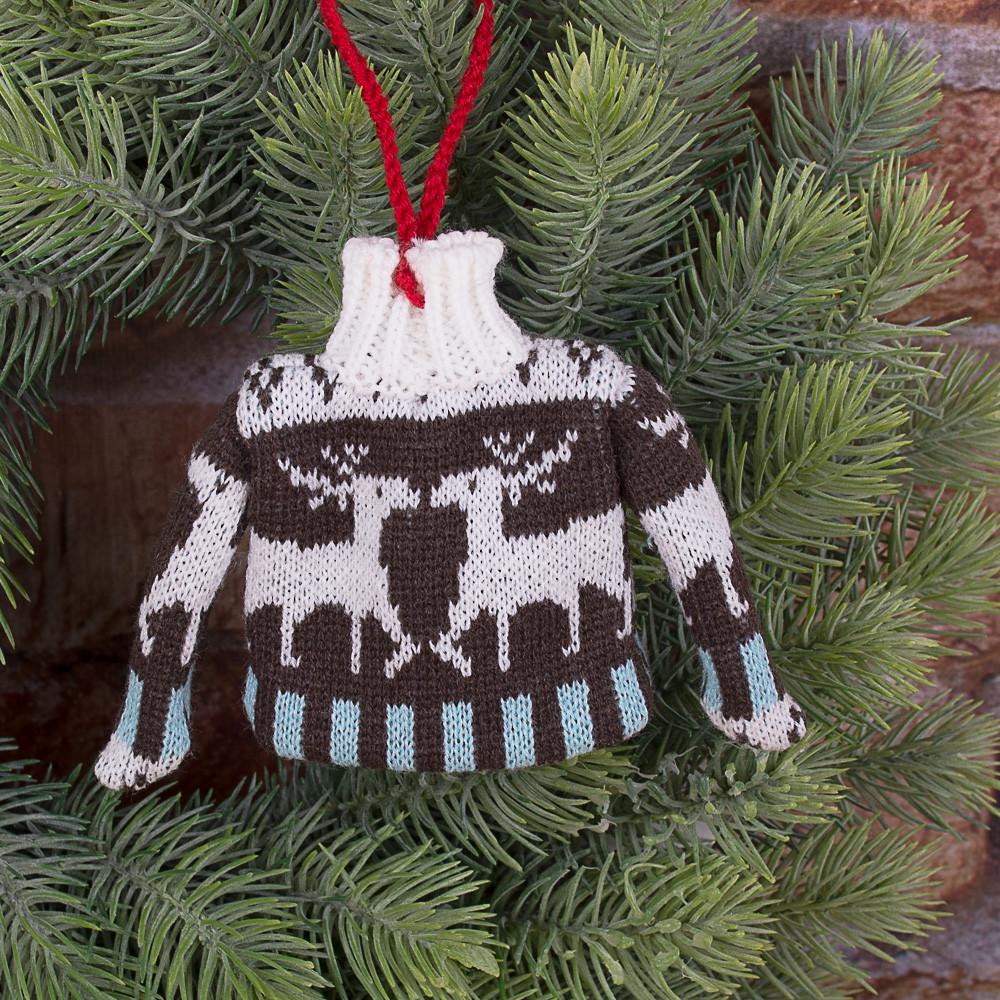 Подвеска новогодняя Свитер Черный (4304-2)