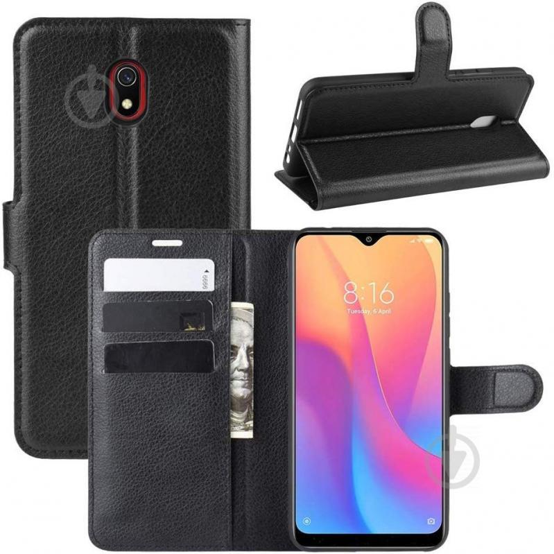 Чехол-книжка Litchie Wallet для Xiaomi Redmi 8A Black (hub_RtOq70270) - фото 2