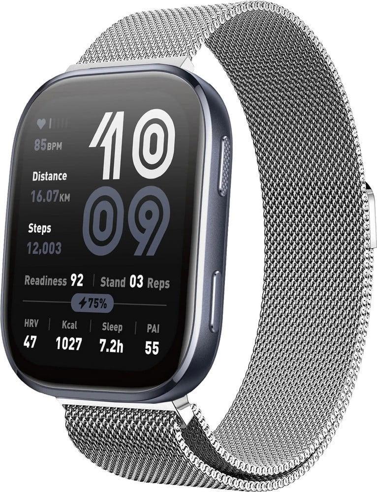 Петля миланская Milano для Amazfit Bip 6 Silver (40535-59)