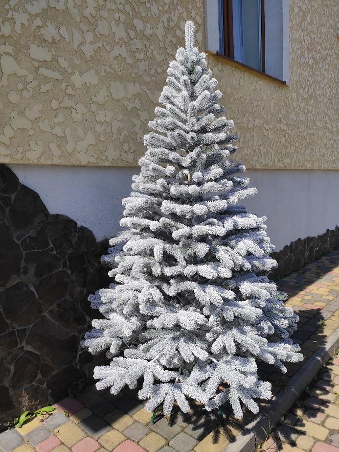 Штучна ялинка лита Буковельська засніжена з підставкою 2,50 м Зелений/Білий (NYT15287) - фото 12