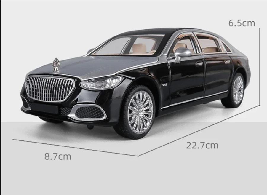 Машинка металева автомобіля Mercedes Benz Maybach S680 1:24. Звук/світло ефекти Білий - фото 8