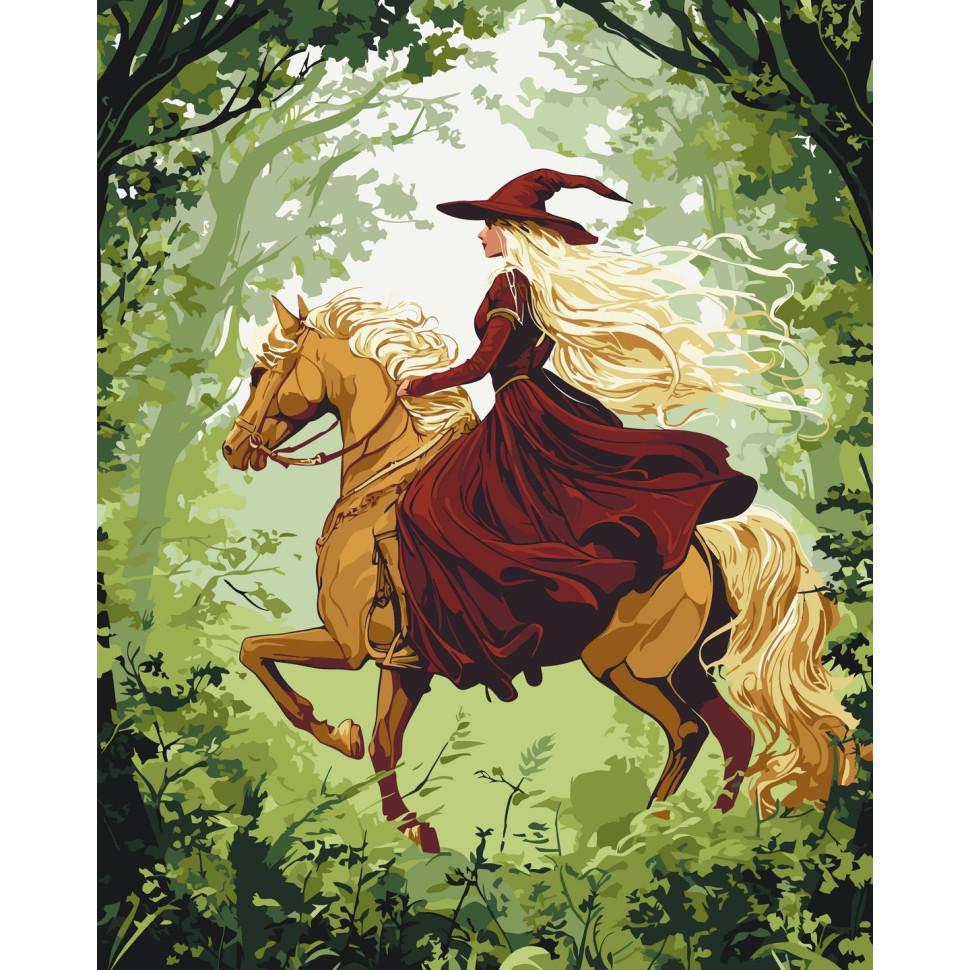 Картина по номерам ART CRAFT Очаровательная наездница 40x50 см (10158-AC)