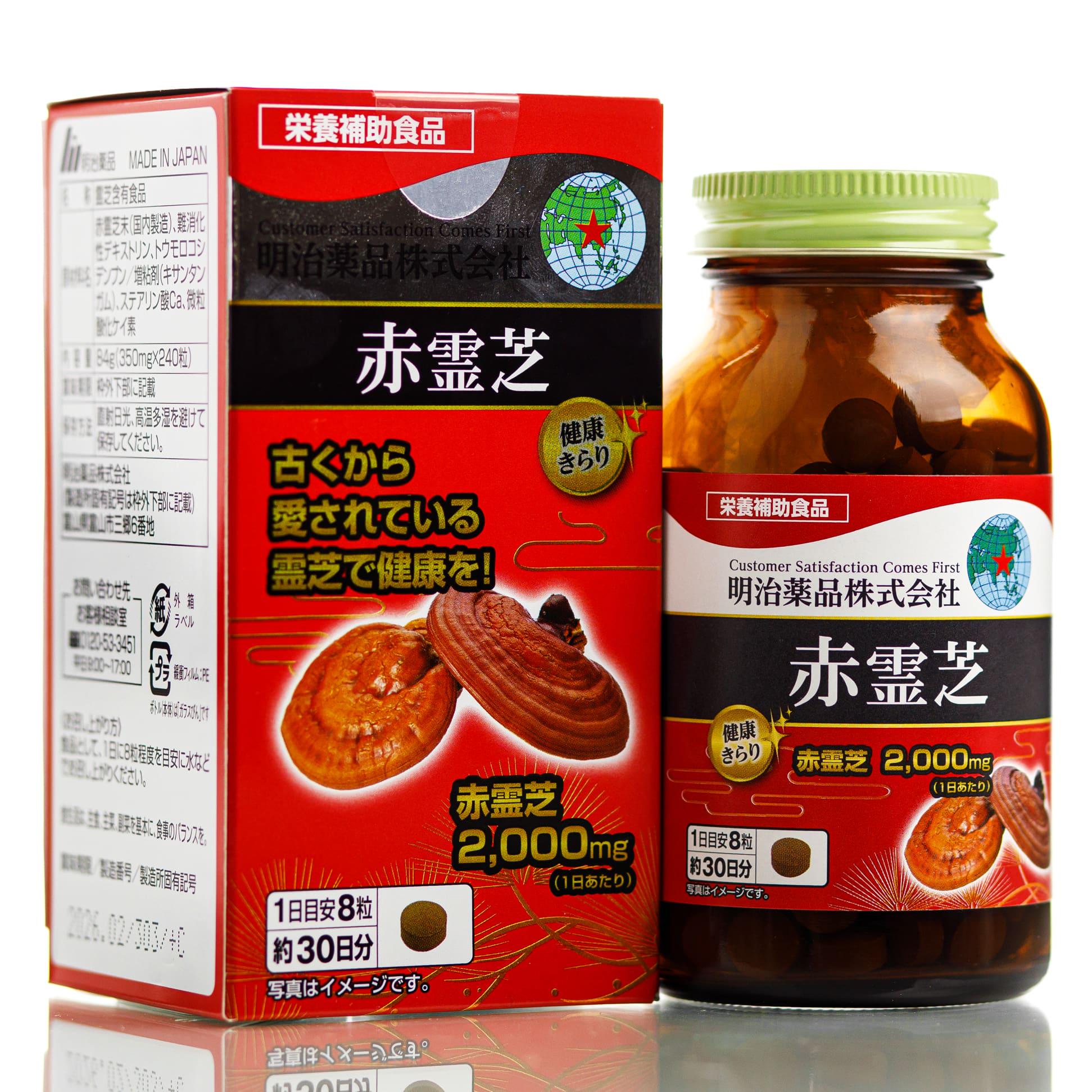 Экстракт гриба Noguchi Extract of Red Reishi mushroom with β-glucan 30 дн. 240 шт.