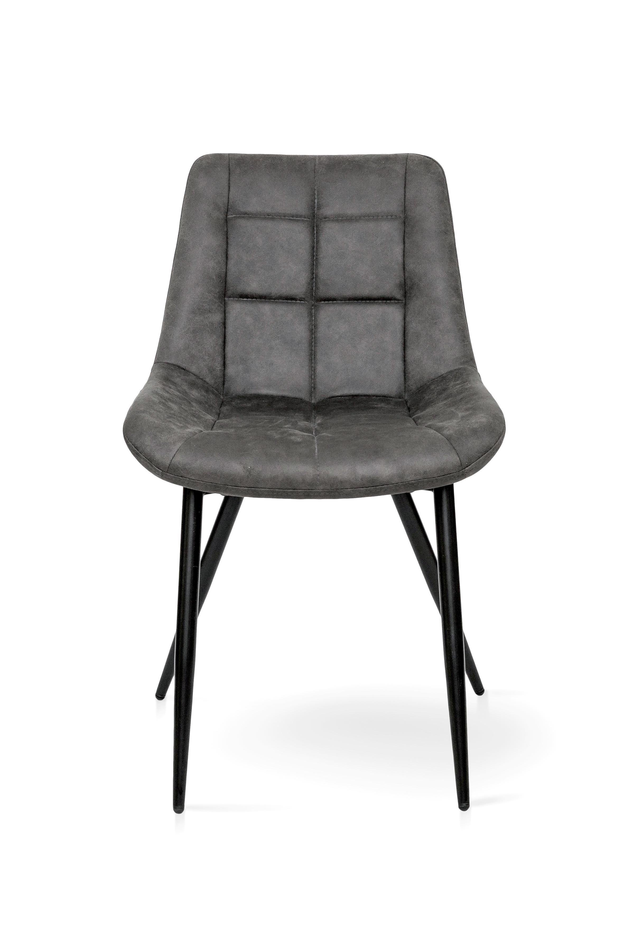 Стілець для кухні та вітальні ГРЕЙС Крокус 570х800х500 мм Чорний/Сірий кварц (GAА0056318) - фото 1 Стілець для кухні та вітальні ГРЕЙС Крокус 570х800х500 мм Чорний/Сірий кварц (GAА0056318) - фото 1