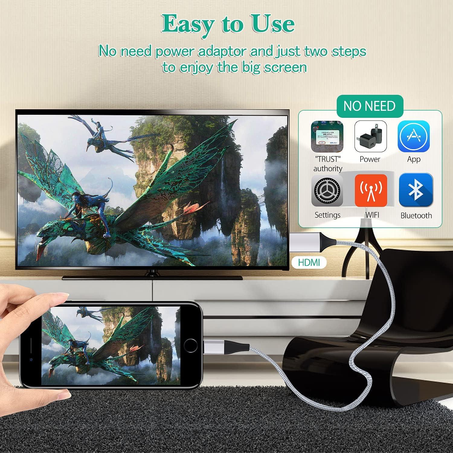 Кабель HDMI для iPhone-TV 1080P 2 м - фото 6