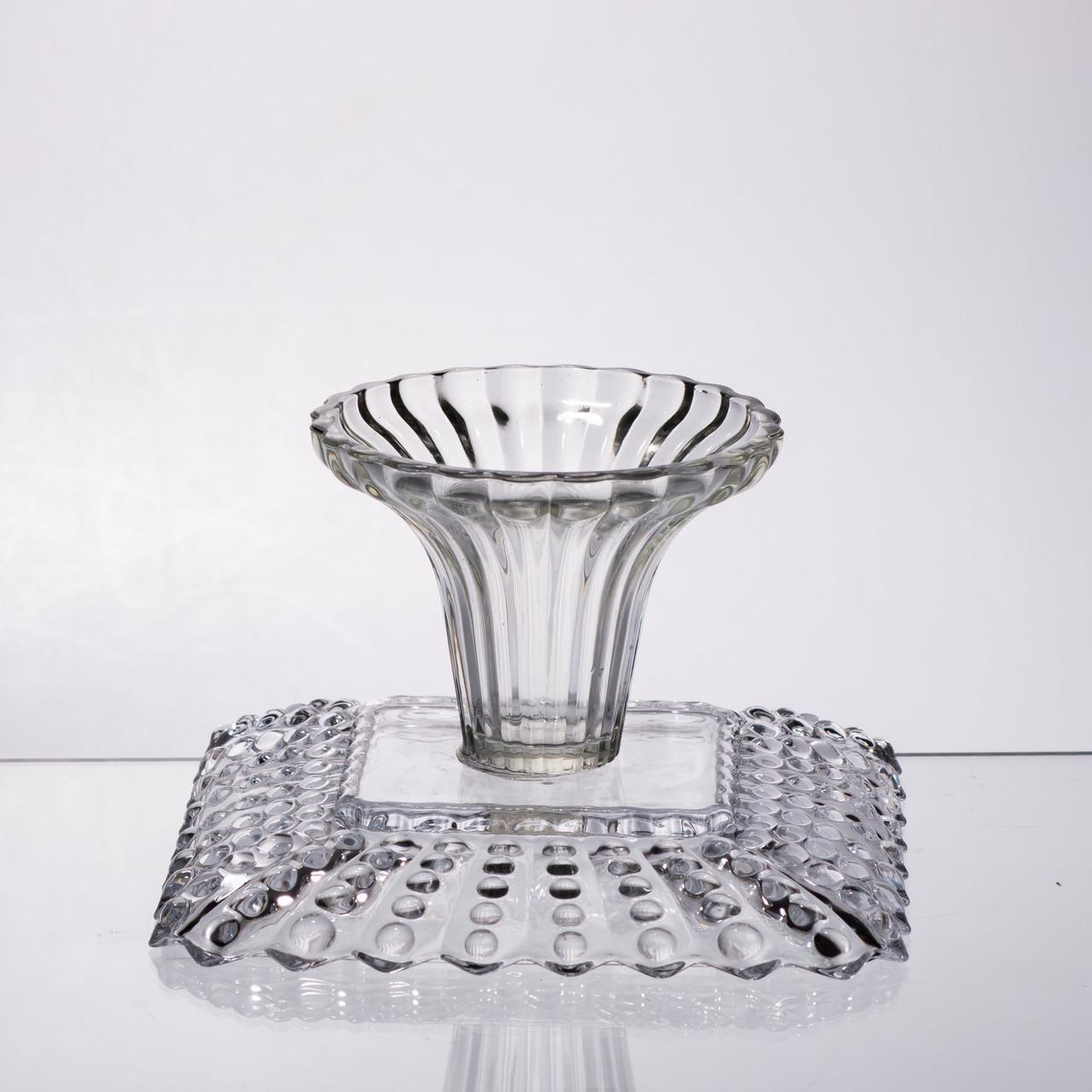 Тортовница стеклянная квадратная на ножке 16х16 см (64486-17) - фото 2 Тортовница стеклянная квадратная на ножке 16х16 см (64486-17) - фото 2