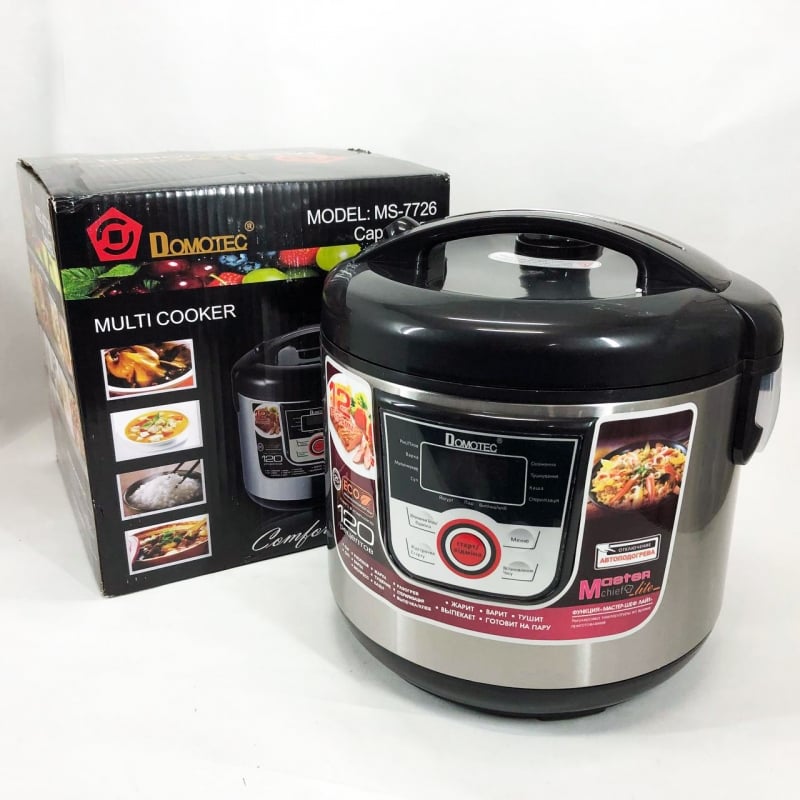 Мультиварка Domotec MS-7726 багатофункціональна 12 програм 5 л 1500W (26202549) - фото 16 Мультиварка Domotec MS-7726 багатофункціональна 12 програм 5 л 1500W (26202549) - фото 16