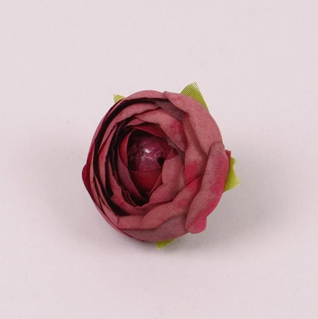 Набор головок Камелии мини Flora 48 шт. Бордовый (23893)