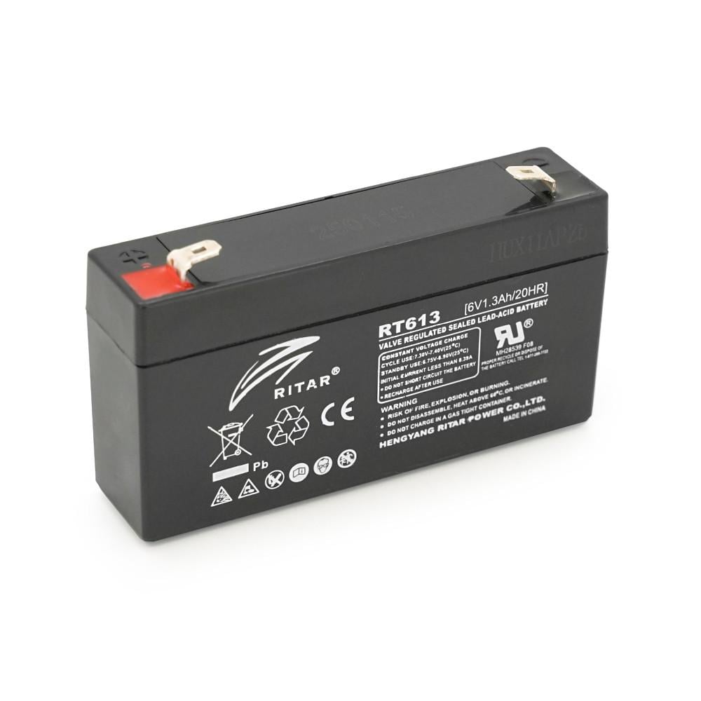 Батарея акумуляторна AGM RITAR RT613 Black Case 6V 1.3Ah
