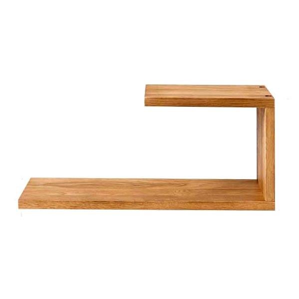 Полка настенная из дерева Бордже левая стандарт Шафран (НСП-0012106)