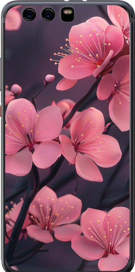 Чехол на Huawei P10 Plus Пурпурная сакура (6075t-963-42517)